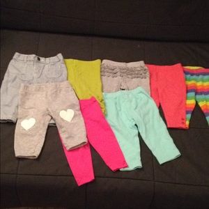 Bundle of girl 6 month pants
